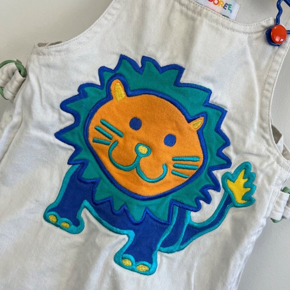 Vintage Gymboree Lion Shortall Romper Infant 6-12 Months - Picture 2 of 9